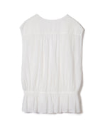 ちりめんギャザージレ