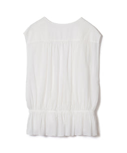 ちりめんギャザージレ