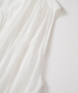 ちりめんギャザージレ