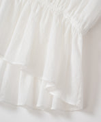 ちりめんギャザージレ