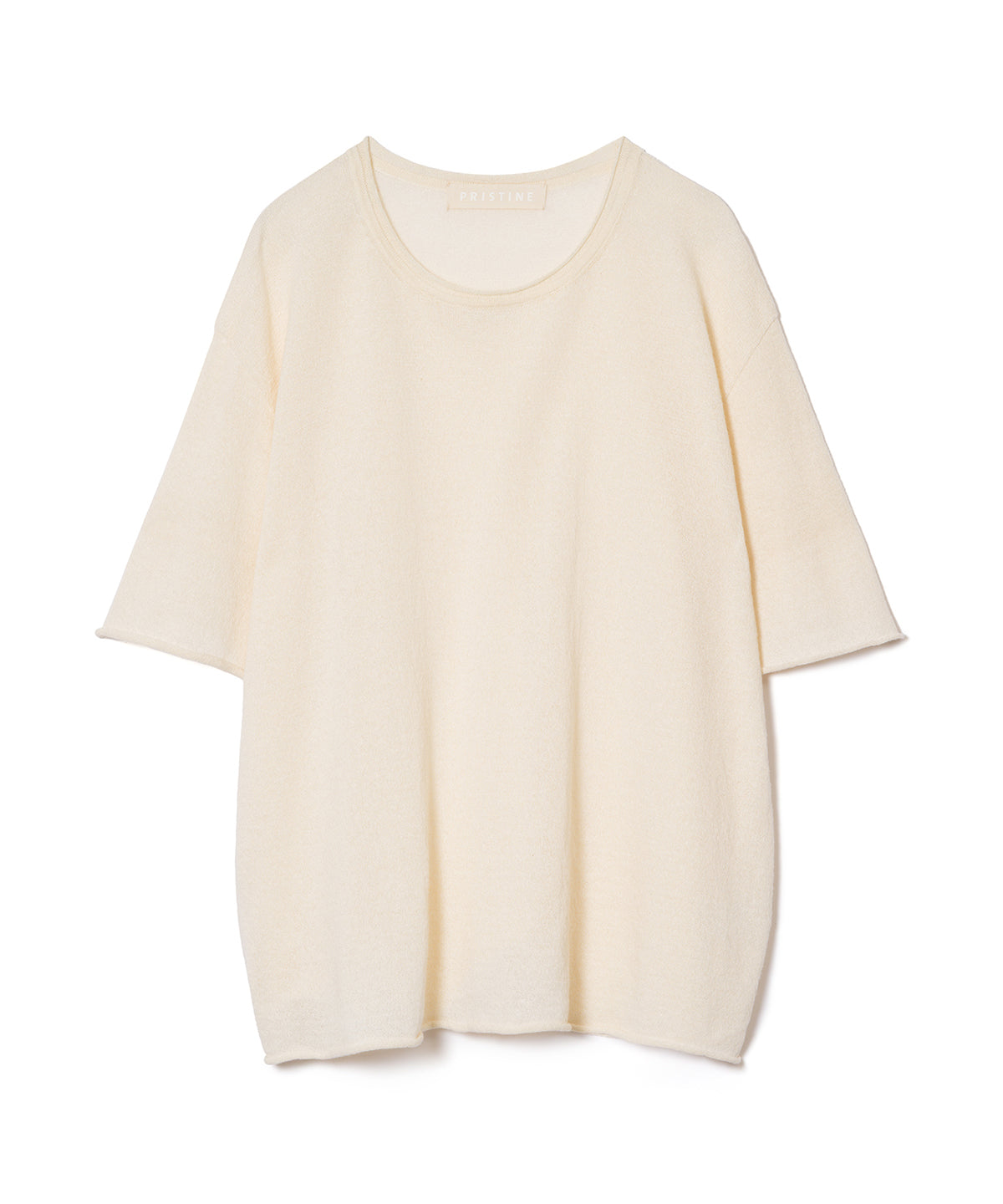 オーガニックコットン 「 ペーパーコットン半袖プルオーバー 」｜PRISTINE