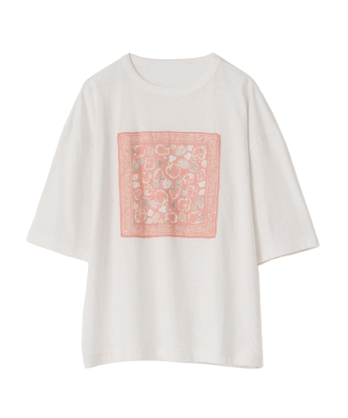 オーガニックコットン「草木染めバンダナ Tシャツ」PRISTINE