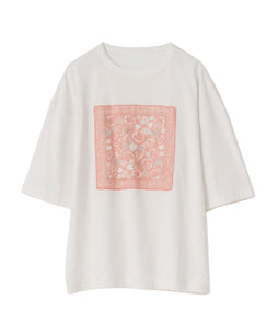 オーガニックコットン「草木染めバンダナ Tシャツ」PRISTINE
