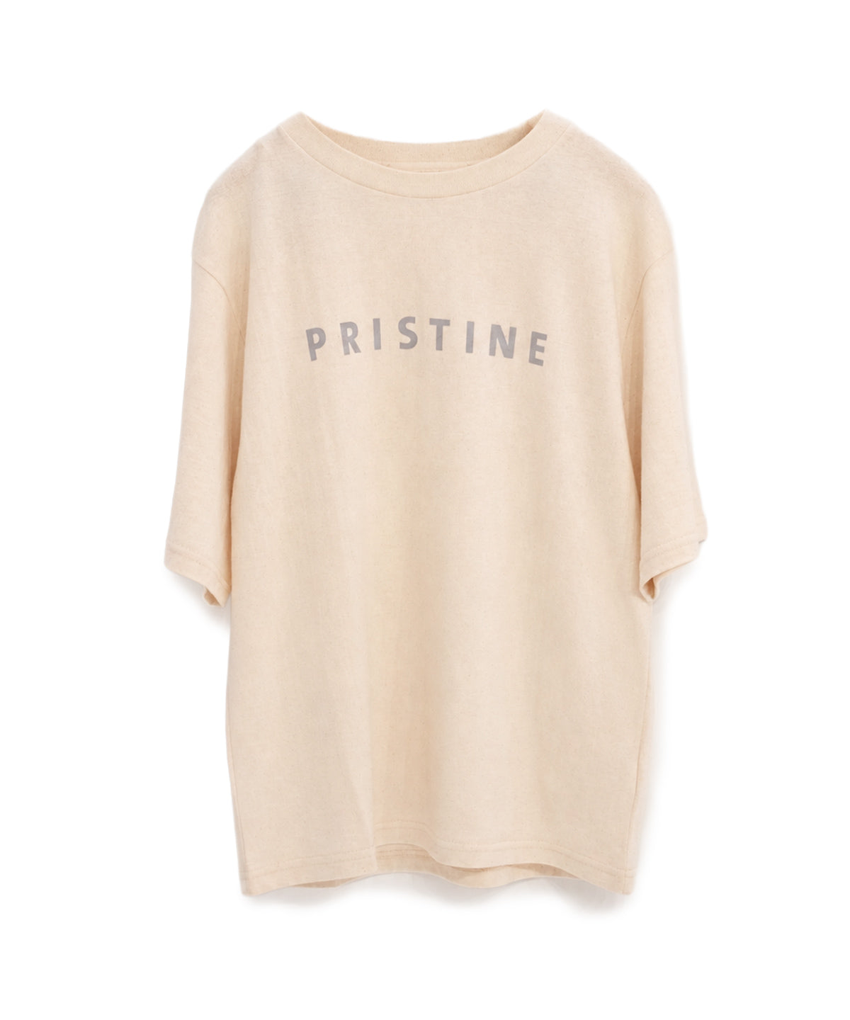 オーガニックコットン 「 【30th】PRISTINEロゴ入りTシャツ（グレー）」｜PRISTINE
