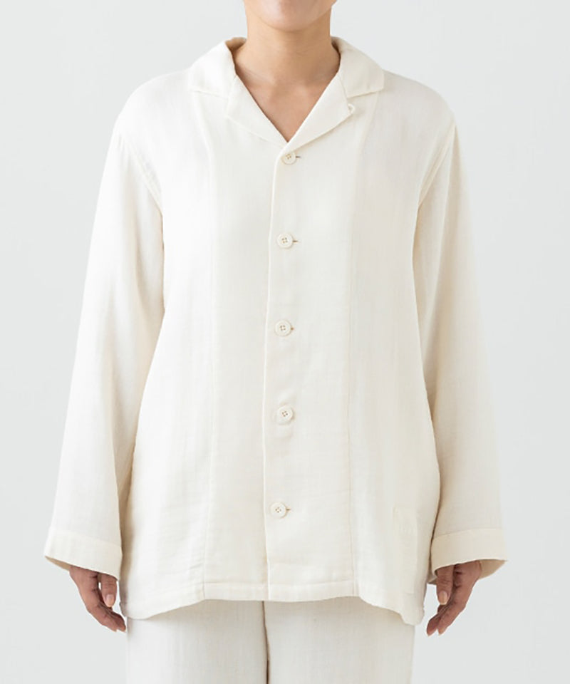 受注生産】前開きパジャマ（綾Wガーゼ） / オーガニックコットン