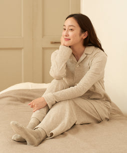 ヤクエアニット ボーダーパジャマ