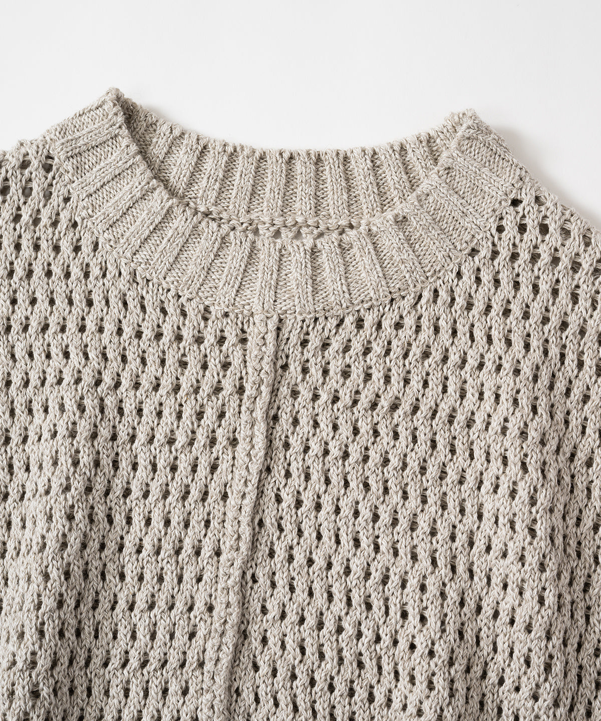 コットンリネンヤク透かし編みベスト