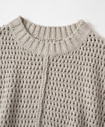 コットンリネンヤク透かし編みベスト