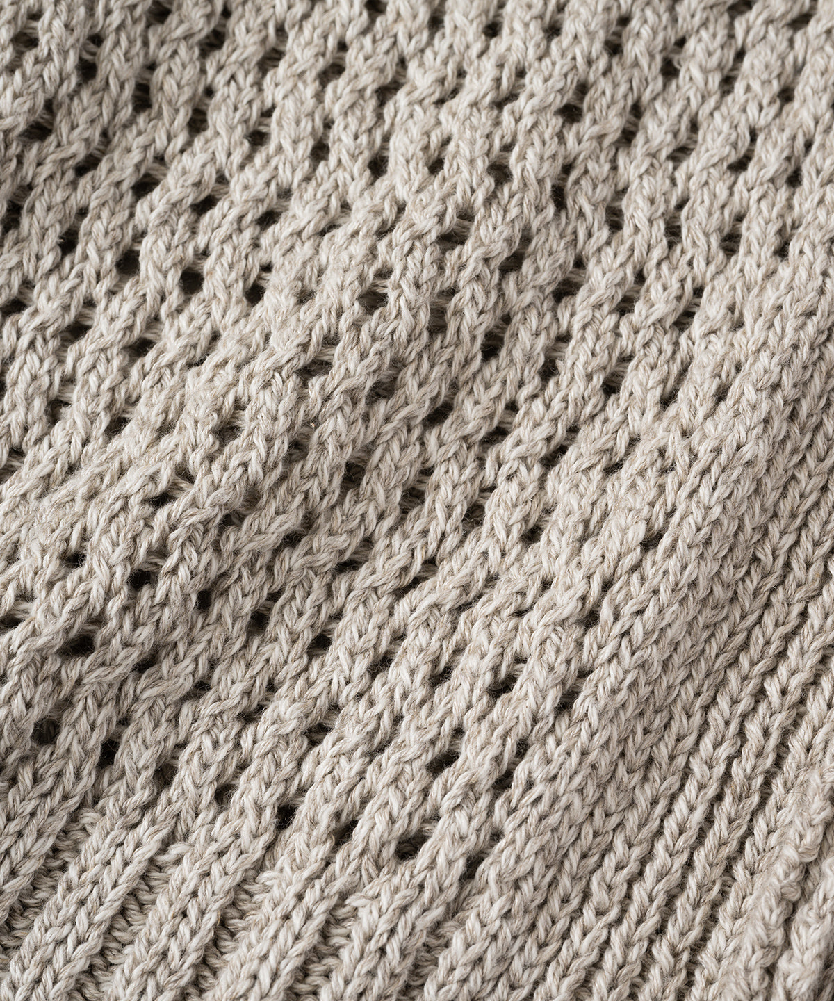 コットンリネンヤク透かし編みベスト