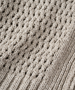 コットンリネンヤク透かし編みベスト