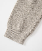 コットンリネンヤク片畦ニットカーディガン