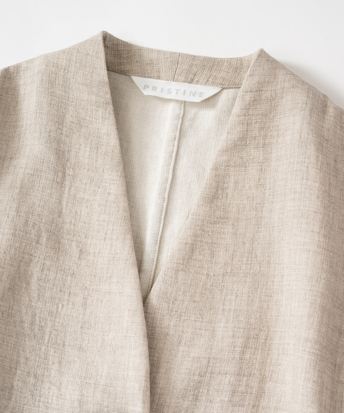 未使用☆プリスティン コットンヤクリネン二重織りジャケット コットンリネンヤク二重織りジャケット – PRISTINE