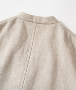 コットンリネンヤク二重織りジャケット