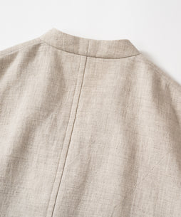 コットンリネンヤク二重織りジャケット