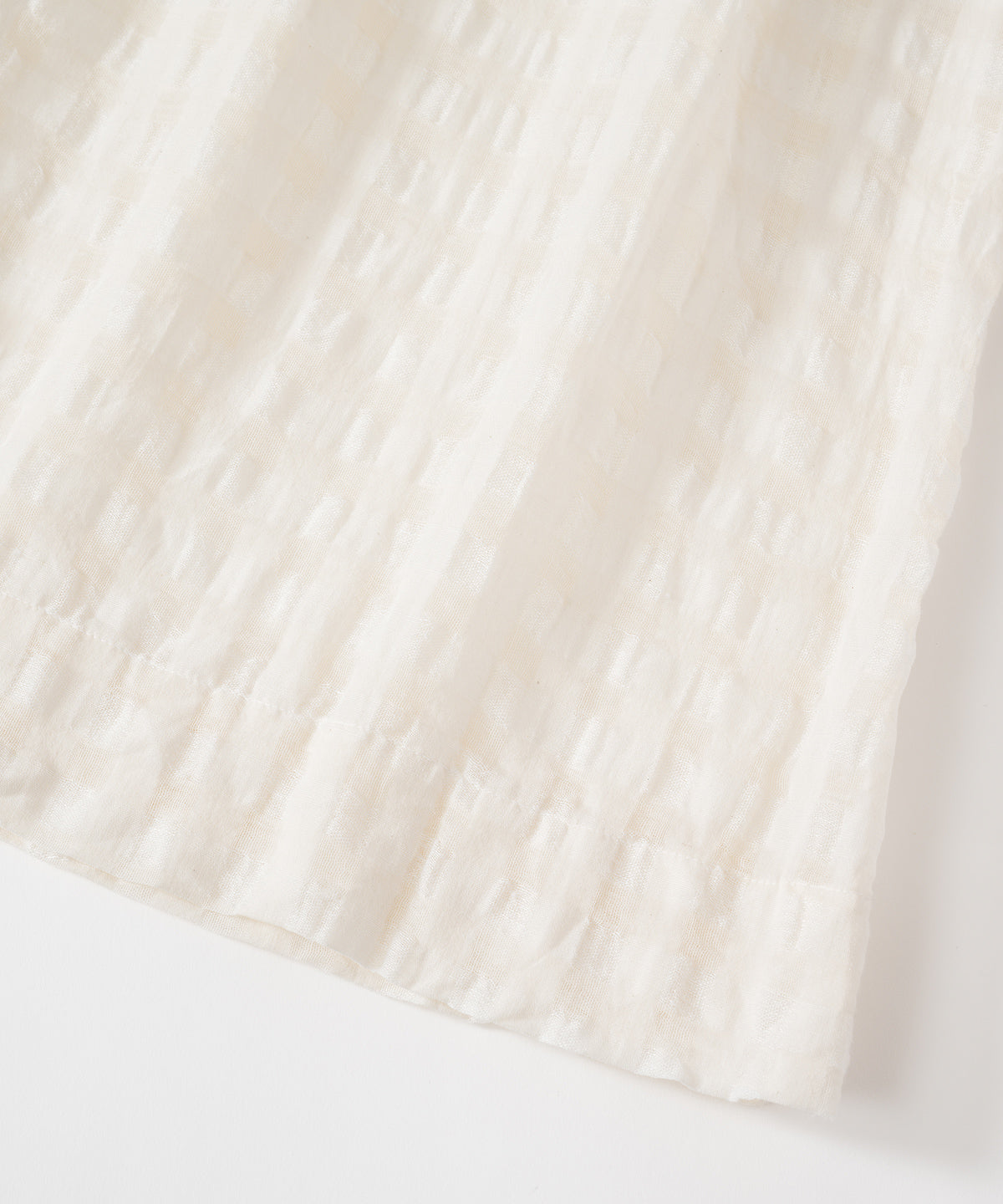 PRISTINE ウール混 シャドウチェックギャザースカート シャドウチェックギャザースカート – PRISTINE