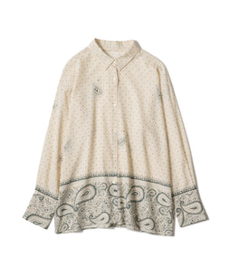 オーガニックコットン「green paisleyシャツ」｜PRISTINE