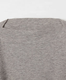 ヤクコットン ボートネック長袖Ｔシャツ