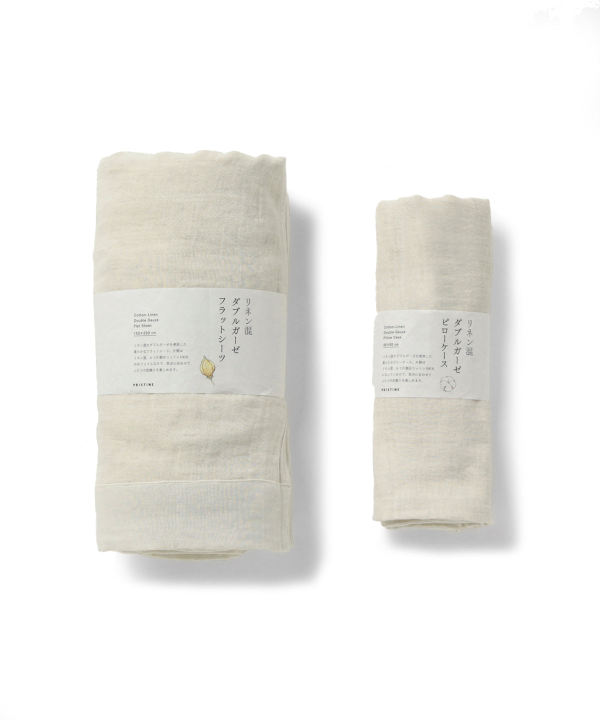 コットンリネンダブルガーゼ フラットシーツ