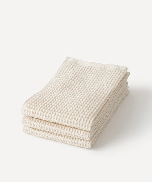 ワッフルフェイスタオル×2点