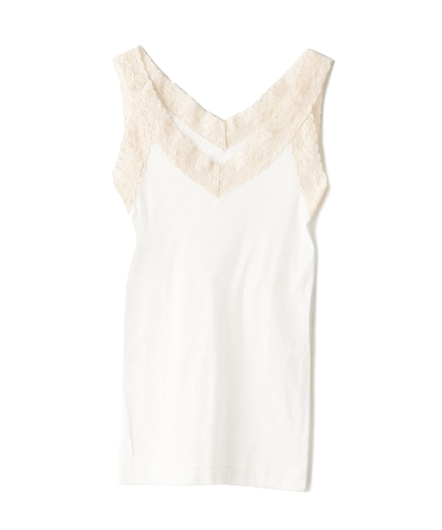 フロストコットン レースキャミソール