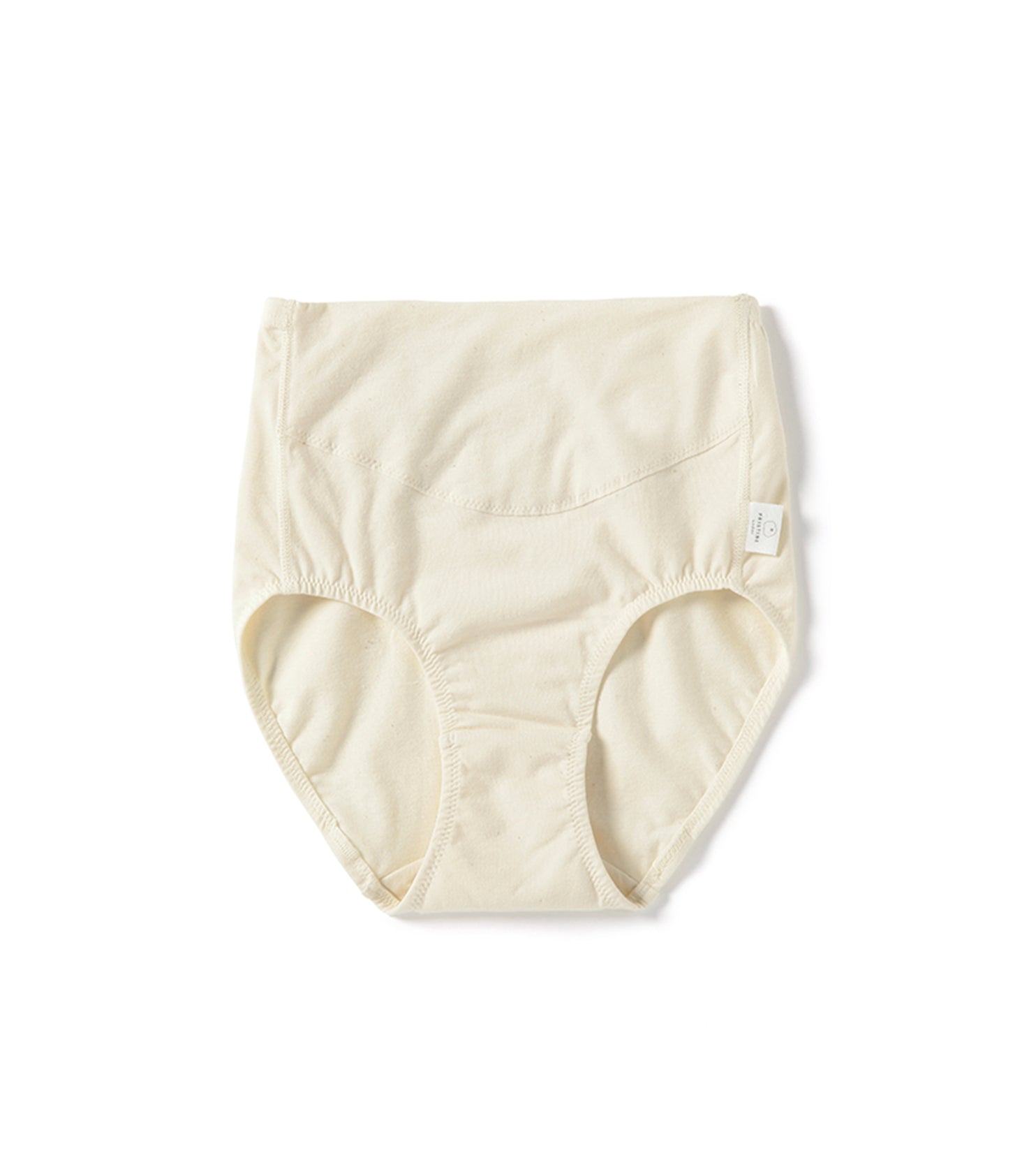 オーガニックコットン 「 ストレッチ天竺 深ばきショーツ(ナチュラル) 」｜PRISTINE