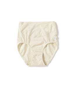 オーガニックコットン 「 ストレッチ天竺 深ばきショーツ(ナチュラル) 」｜PRISTINE