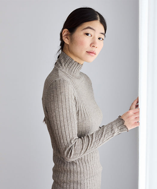 フォレストグレイタートルプルオーバー / オーガニックコットン – PRISTINE フォレストグレイタートルプルオーバー / オーガニックコットン – PRISTINE