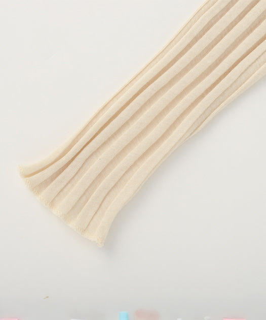 カシミヤチューブワイドリブクループルオーバー / オーガニック