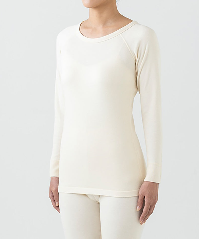 パンケーキニット ラグラン9分袖 / オーガニックコットン – PRISTINE