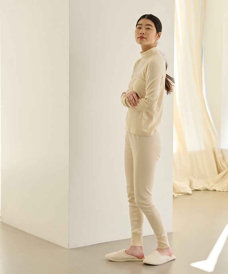 パンケーキニット レギンス / オーガニックコットン – PRISTINE