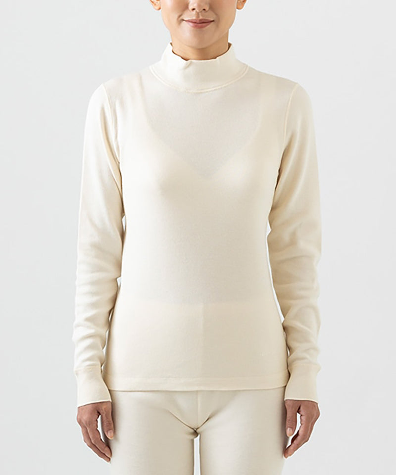 プリスティン　パンケーキニットハイネックプルオーバー　Ｌサイズ パンケーキニット ハイネックプルオーバー / オーガニックコットン