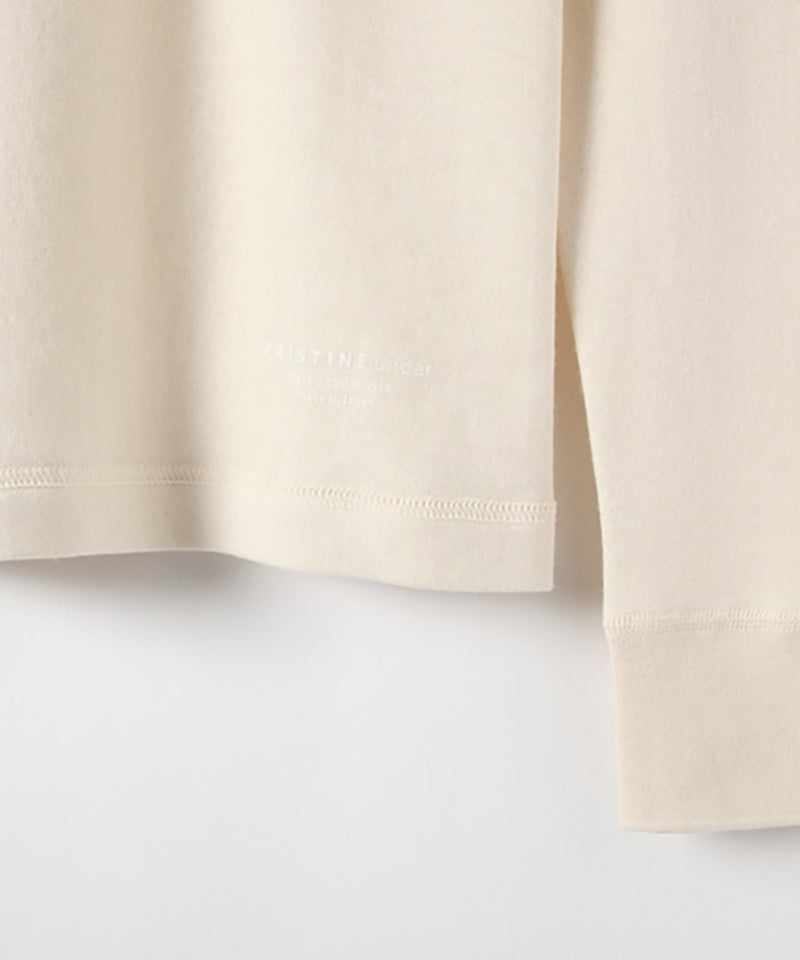 パンケーキニット ハイネックプルオーバー / オーガニックコットン