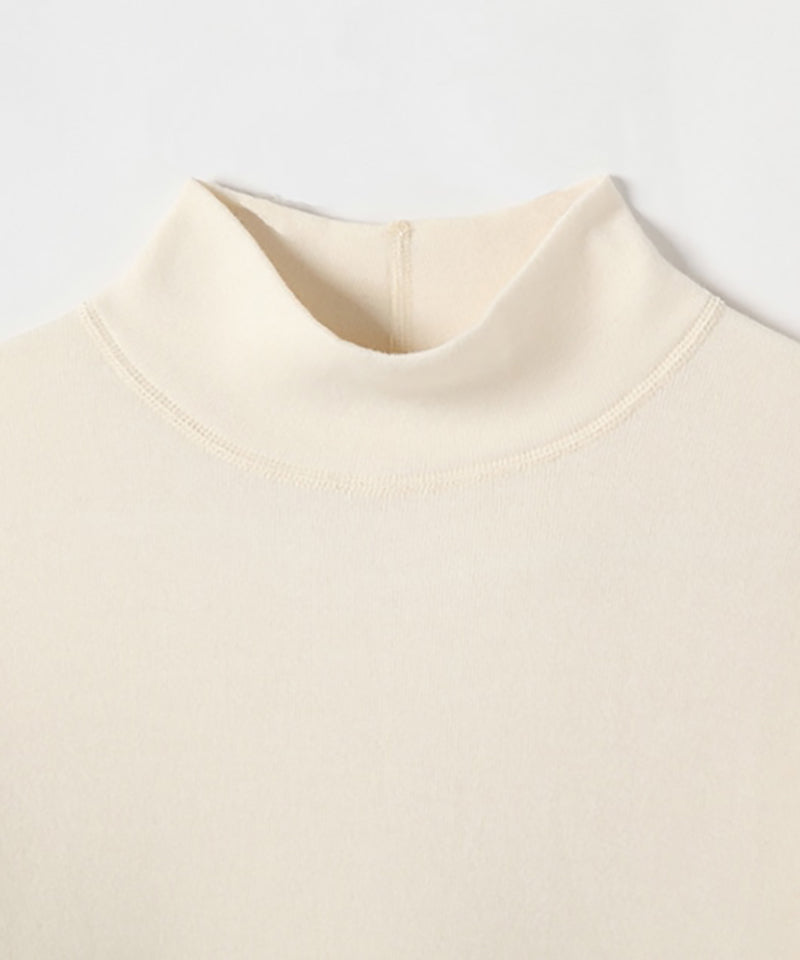 パンケーキニット ハイネックプルオーバー / オーガニックコットン