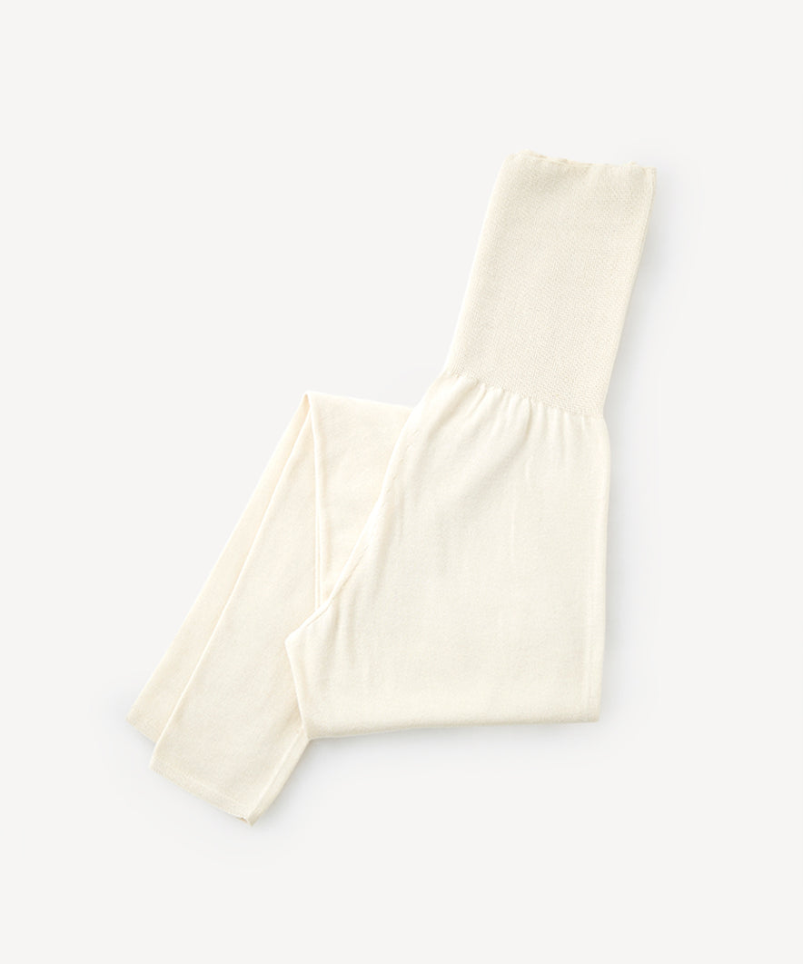 無縫製はらまき付き薄手レギンス｜オーガニックコットン