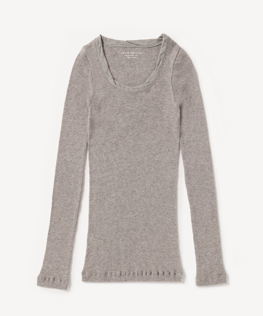 ヤクコットン チューブテレコ 長袖プルオーバー