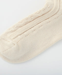 コットンケーブルソックス