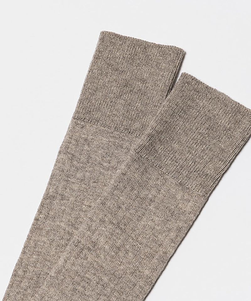 ヤクコットンリブハイソックス