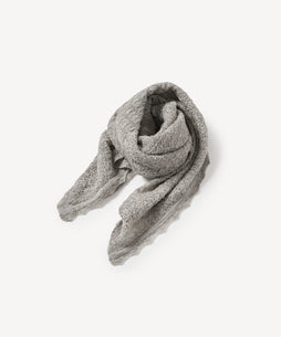 アルパカレーシーニットスカーフ