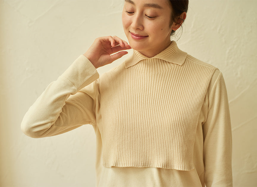 あたたかく、なめらかなニット地