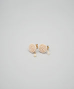 【LA COET】ラウンドドロップ ピアス（オパール）