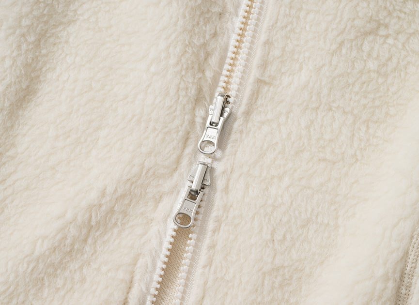 nanamica × PRISTINE リアルフリース リバーシブルジップアップジャケット