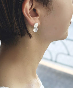 【syui】form double (white) イヤリング