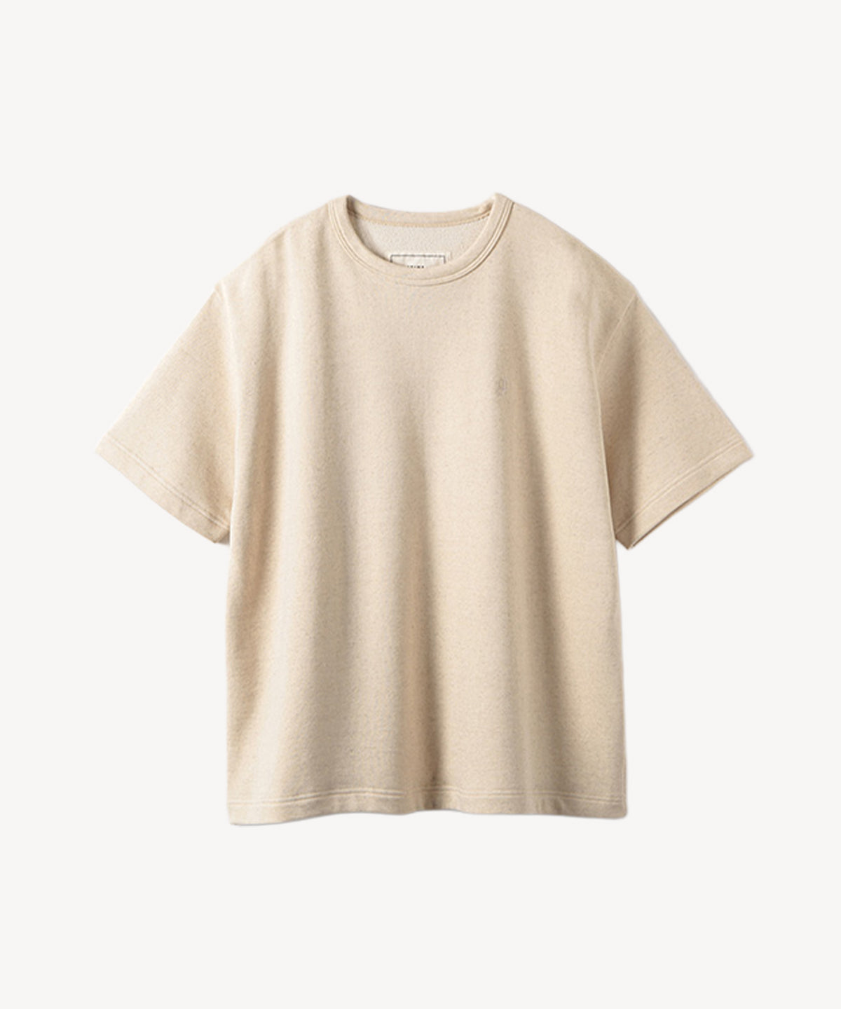 オーガニックコットン 「 コットンリネン 裏毛半袖トレーナー 」｜PRISTINE