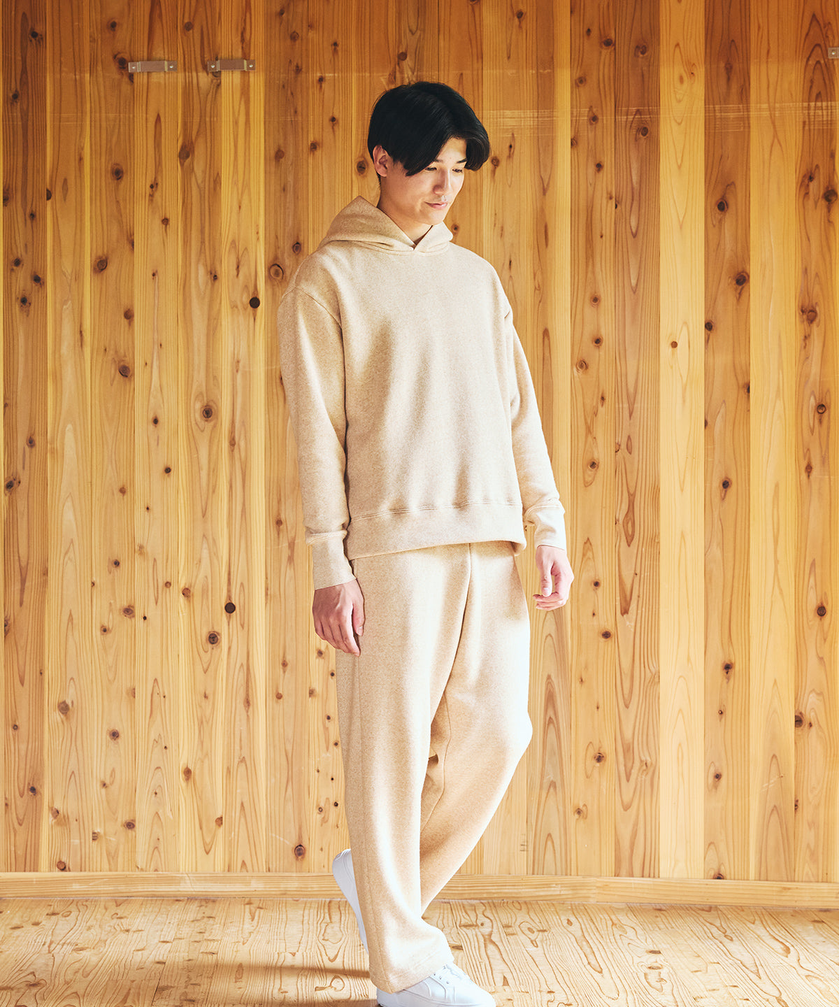 カシミヤ裏毛パンツ / オーガニックコットン – PRISTINE