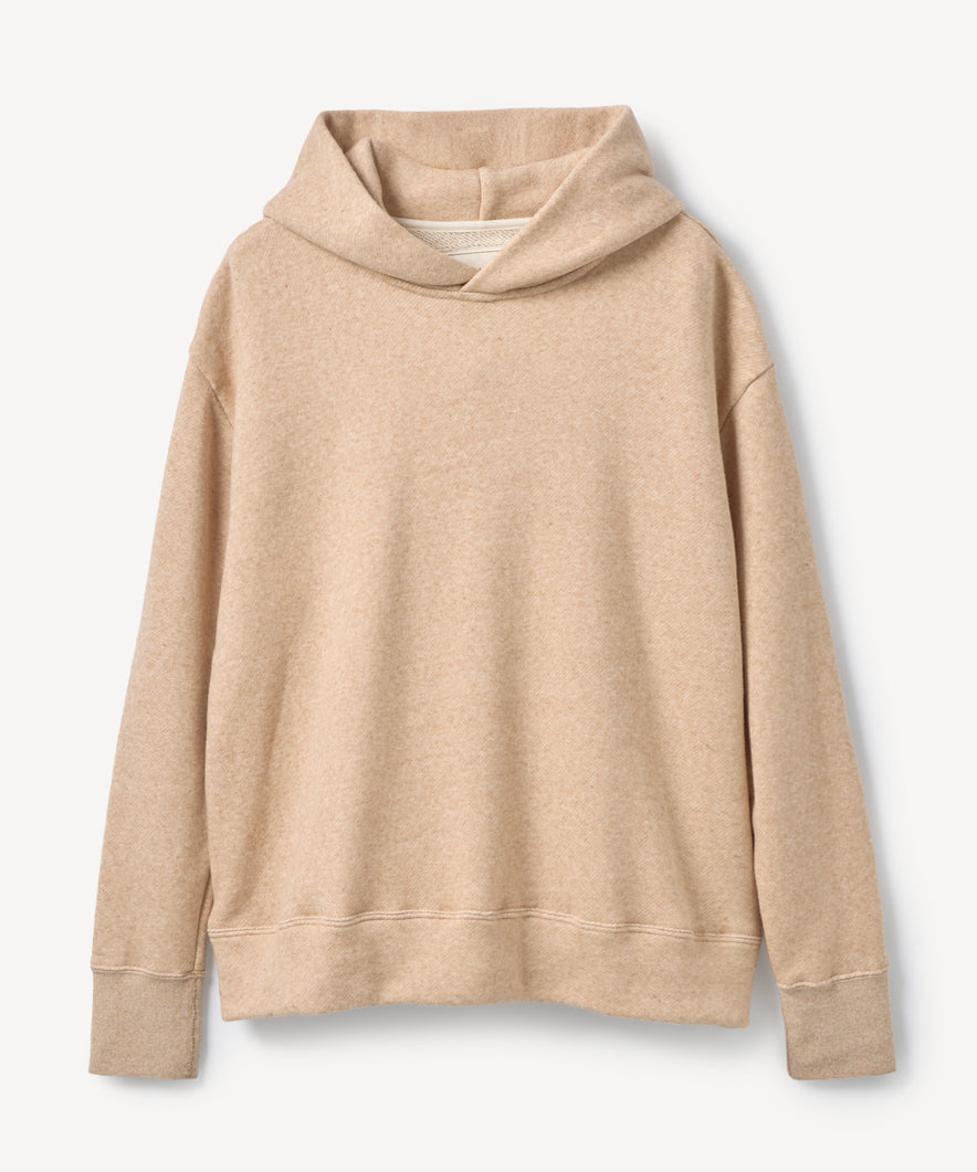 カシミヤ裏毛フーディ