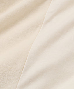 前身頃：ベロア生地　後身頃：スムース生地