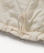 裏地はキルティングではなく、綾織の生地になります