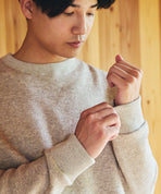 ヤク裏毛クルーネックプルオーバー