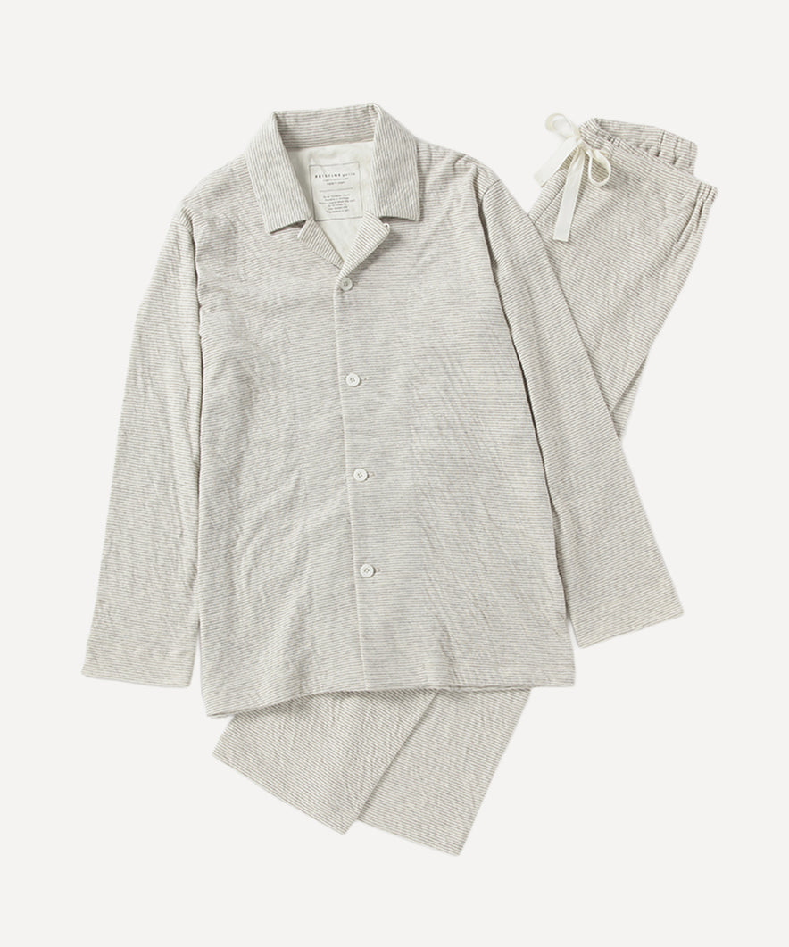 ヤクエアニットボーダー メンズパジャマ