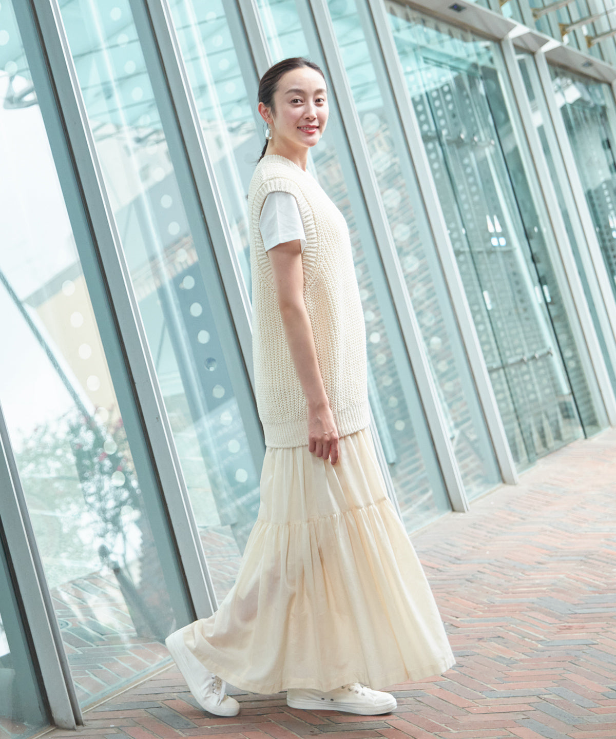 モデル身長163cm ナチュラル着用